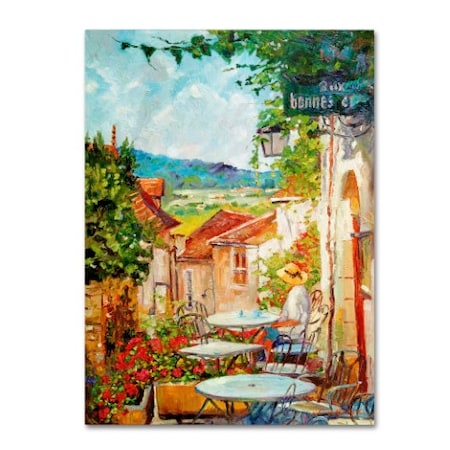 David Lloyd Glover 'Provence Cafe Morning' Canvas Art,24x32